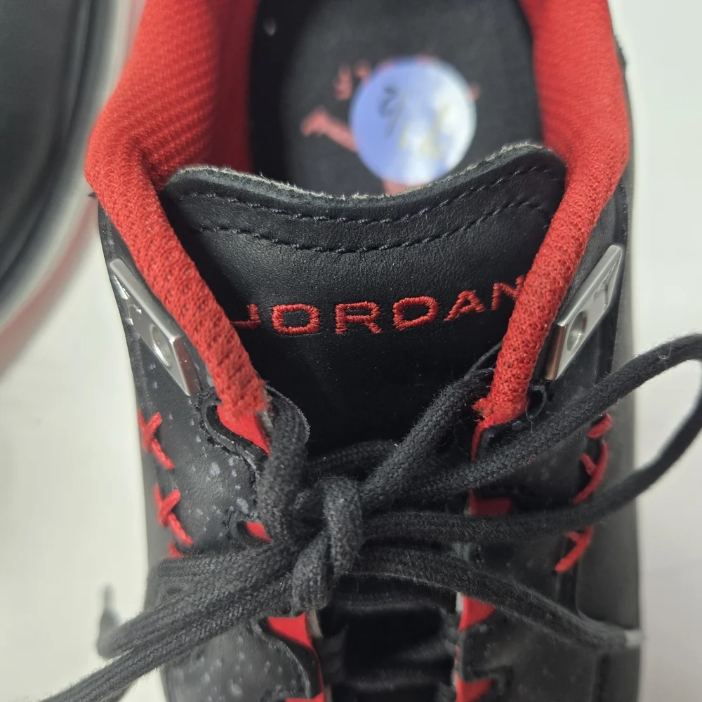 NIKE Jordan ADG 5 Black Red Golf Oxfords Shoes Size Men's 7.5 Women's 9.5
